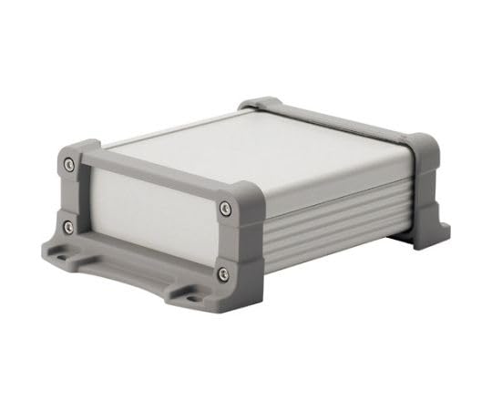 タカチ電機工業 フランジ足付アルミケース EMCシールドタイプ シルバー/グレー EXEF11-4-18SG