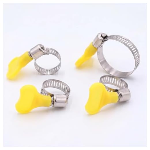 4pcs Pipe Clamps， Stainless Steel Hose Clamps With Handles Adjustable Pipe Fixing Clamps For Gas And Water Pipes Auto And Plumbing Use,Industrial Supplies