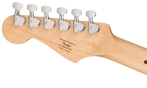 Image of Fender Squier Sonic Stratocaster HT H - Black Bundle with Tuner, Strap, Picks, and Austin Bazaar Guitar DVD