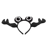Material: Tela, Plástico Homyl Diadema Estilo Cangrejo para Niños Disfraces Cinta de Cabeza Gracioso para Chicos de Forma Animales - Negro
