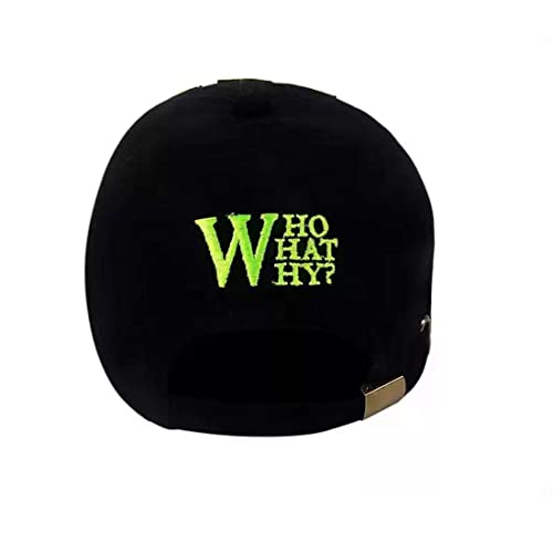 R&D Unisex Cotton Black & White Embroidered Virat Kohli Baseball Snapback Cap