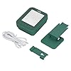 Luchtkwaliteitsmeter, 6-in-1 Groot Scherm USB-aangedreven CO2-detector Realtime Bewaking voor Binnen (Groente)