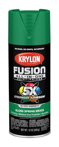 Image of Krylon Fusion All-In-One Adhesive Spray Paint for Indoor /Outdoor Use, 12 oz, Spring Grass