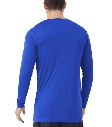 Image of Mens Tall Rash Guard Long Sleeve T Shirts-UPF 50+ Sun Protection Swim Tee
