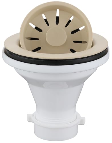 Colador para fregadero de cocina Karran Bisque 3.5 pulg