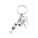 SOLUSTRE Schlüsselanhänger Lineal Design Kreativer Schlüsselring für Kleidungsschneider Praktischer Anhänger zur Dekoration und Schlüsselorganisation Alltagstauglich Robust Langlebig