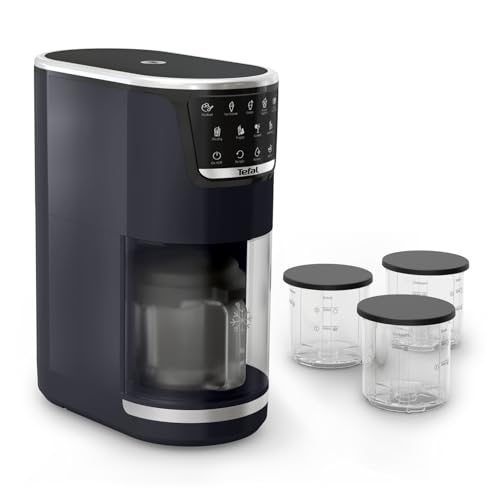 Tefal Dolci aparat za sladoled - 10 programa za sladoled, sorbet, gelato i smrznuti jogurt, 1-step perfector tehnologija, uključujući 3x Tritan zdjele za sladoled, funkciju miješanja i automatski program čišćenja