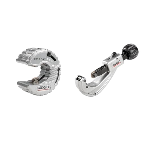 Image of Ridgid 57008 Copper Tubing Cutter Bundle with 31632 Model 151 1 /4 inch-1-5 /8 inch Cutting Capacity Tubing Cutter