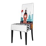 Versátil y elegante: con un diseño simple y elegante, estas fundas para sillas con estampado de paisaje urbano de Liverpool se pueden utilizar en una variedad de entornos, incluyendo comedores, restaurantes, banquetes de boda, salas de reuniones y mucho más. Se mezclan perfectamente con cualquier decoración, añadiendo un toque de sofisticación.