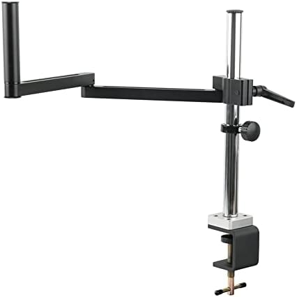 Adjustable 50mm Ring Holder Clamp for C-Mount Monocular Microscope, 300X Lens Solder Video Camera Stand, Versatile Arm Bracket for Enhanced Observation