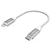 Produktbild pengo USB-C auf Lightning Kabel (Kurz), Apple MFI-Zertifiziert, Nylon Kabel für Typ-C Ladegeräte, Unterstützt PD, Kompatibel mit iPhone 12/11/X/8/8 Plus(Silber 20cm)