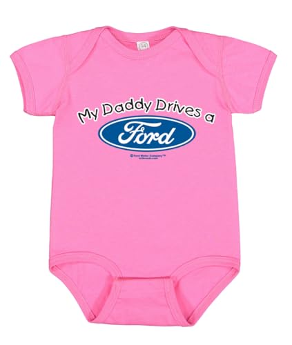 Image of My Daddy Drives a Ford Cars and Trucks Baby Creeper Boys Girls Infant Bodysuit