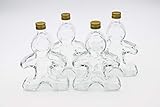 ▶️ [Hochwertiges Material] Die Trinkflasche Glas ist aus dickem und gut verarbeitetem Klarglas mit Schraubmündung 24mm. Der Metall-Deckel verschließt die Glasflasche Schraubverschluss sicher.