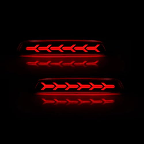 Réflecteur de pare-chocs arrière pour Chevrolet Trax 2012-2014 avec clignotant dynamique fumé
