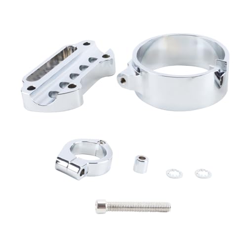ACOLY Abrazadera de manillar con indicador de montaje lateral para velocímetro compatible con Harley Sportster XL883 1200 1993-2020