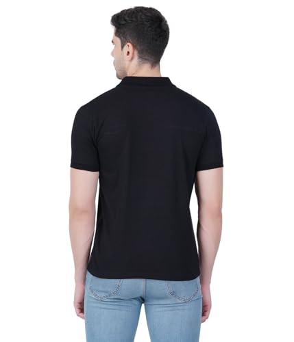 Image of Men's Trendy Color Blocked Regular Fit Polo Shirts (SizeS-3XL)