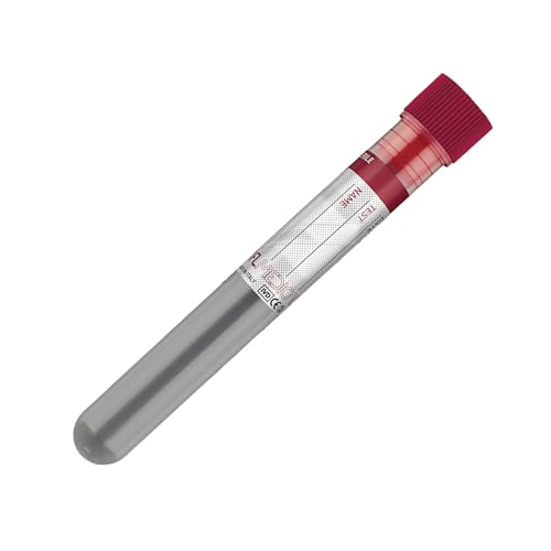 GIMA - Vielseitige Röhrchen mit roter Kappe zur Kennzeichnung der Sterilität der Röhrchen, 5 ml, aus Polypropylen, 1500 Stk., 37920