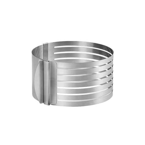 Adjustable Cake-Slicer and Cake Mold Layer Cake Cutter Leveler Stainless Steel Cake Slicing-Ring 16-20cm DIY Baking Tool Bread-Slicer Machine for Homemade-Bread Adjustable