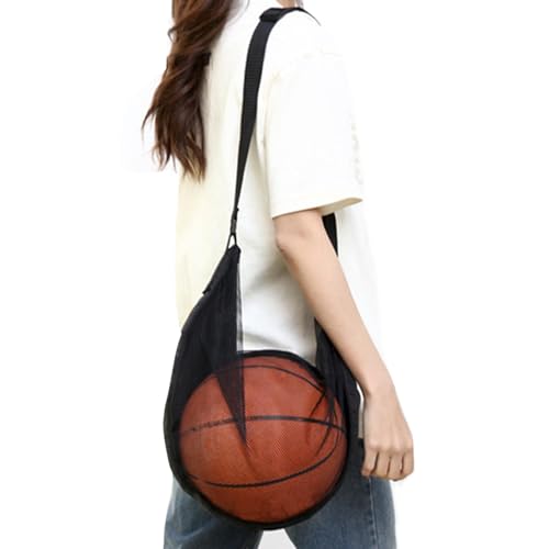 Bolsa de baloncesto para baloncesto, bolsa de almacenamiento para baloncesto, deportes al aire libre, bolsa de malla ergonómica para baloncesto, fútbol, voleibol