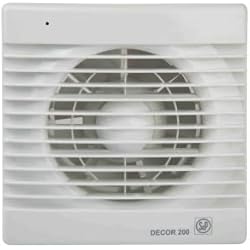 Ventilador Soler & Palau Soler&Palau Sistemas De Ventilacion Slu 5210100300 - Extractor baño axial 185m3/h extrapl. c/a bl decor 200-c s&p