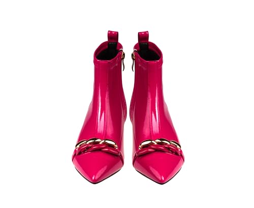 Ninety Union Milan Chain Detail Low Metal Heel Bootie2