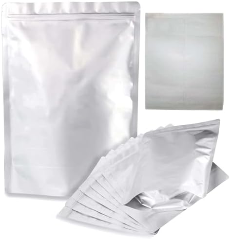 50 Pack 1 Gallon Mylar Bags for Food Storage, 10 Mil Thick Mylar Storage Bags 10"x 15" with Ziplock Resealable & Labels for Grains and Long Term Food Storage image 5