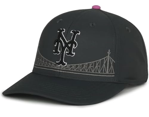 Gorra deportiva juvenil oficial NY Mets con logo ajustable miniatura 1