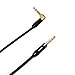 Audio2000's C26003P2 3 Ft 1/4 Inch TRS Right Angle to TRS Patch Cable (2 Pack)