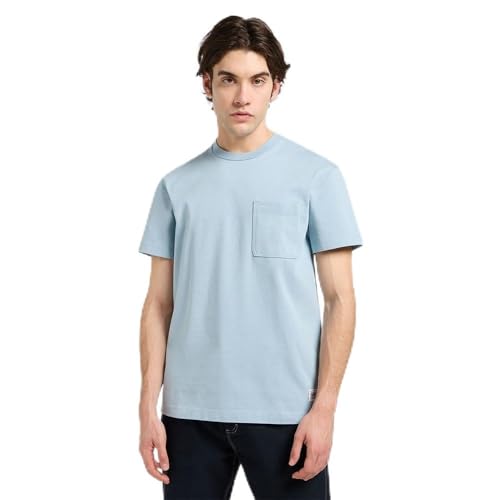 T-shirt homme Lee à manches courtes avec poche et col rond en coton doux