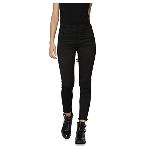 ONLY Damen Onlroyal High Sk Pim600 Noos 15093134 Jeans, Schwarz, EU L/30