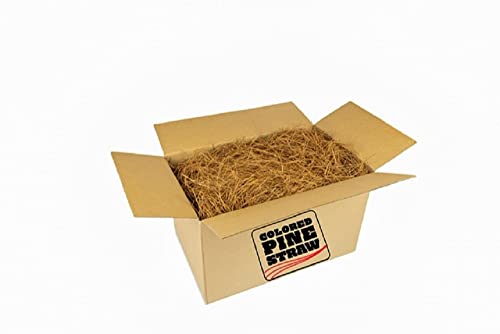 Longleaf Pine Straw Loose in Box for Landscaping - Brown Color UV Resistant - Covers Up to 90 Square Feet