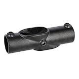 Rohrverbinder Kreuzverbinder schwarz 1 1/2" (48,3 mm) variabel 30-45° AVERDE