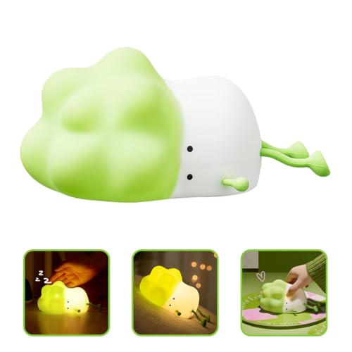 Lámpara de noche de silicona con USB recargable verde miniatura 6