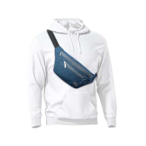 Entchin Fanny Pack for Women Men,Crossbody Belt Bag with 4-Zipper