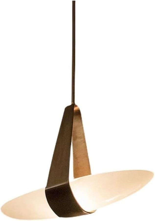 Lampe en verre suspendue moderne inspirée des voyages maritimes avec sa lanterne en cuir poétique