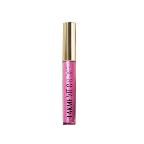 Image of LAKME LAKM LAKME SuperglowVIT C, Glossy Glass Shine Lip Gloss, InstaPinkC1, 4 ml, for Supple and Lips, with Vitamin C E, Finish, Hydrates Enhances Appearance | Ml