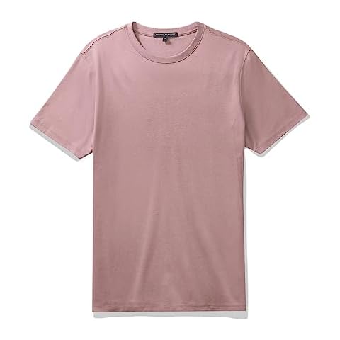 Robert Barakett Men's Georgia Short Sleeve USA Grown 100% Pima Cotton Crew Neck Tee T-Shirt, Coral, X-Large Cover