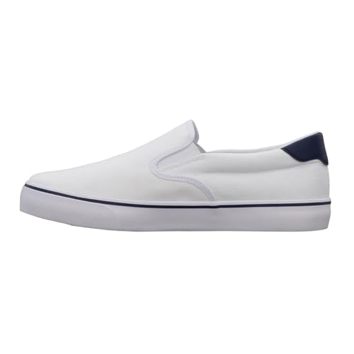 Lugz Men's Clipper Fashion Sneaker, White/Peacoat Blue, 9 Wide by Lugz - Image 3