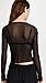 Only Hearts Women's Tulle Cardigan Sweater, Black, Medium/Large