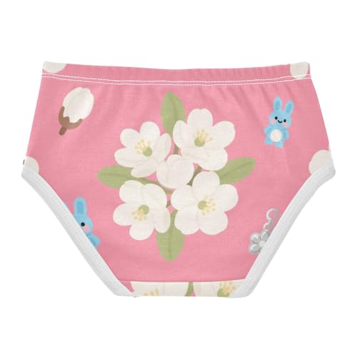 Girls' Underwear Flowers Floral Bunny Rabbit Toddle Brief Panties 2-8 Years 203005792