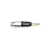 Adaptador Planet Waves de macho simétrico de 1/4 de pulgada a XLR hembra