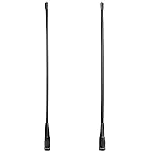 This is an antenna of dual band VHF 136-174 and UHF 400-480MHz Connector type with SMA-M; Widely used on handheld two way radio with SMA Male interface This antenna features a 2.15dBi with up to 20 Watts of power and it is 36.5cm in length; This ante...