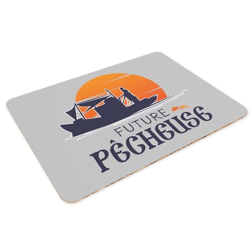 Sets de table en liège anti-rayures napperons gris faciles à nettoyer