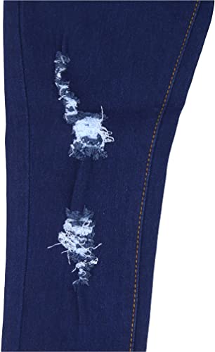 Image of ToBeInStyle Girl's Denim Easy Styling Classic Timeless Everyday Jeans Zip-Up Closure