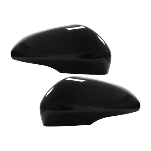 Coques de rétroviseurs noirs laqués finition miroir pour Ford Mondeo V