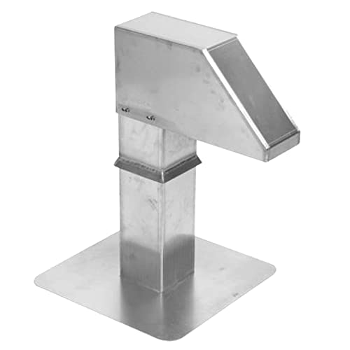 ALIXO | Aluminium-Dachdurchführung | Auslass 125×125 mm