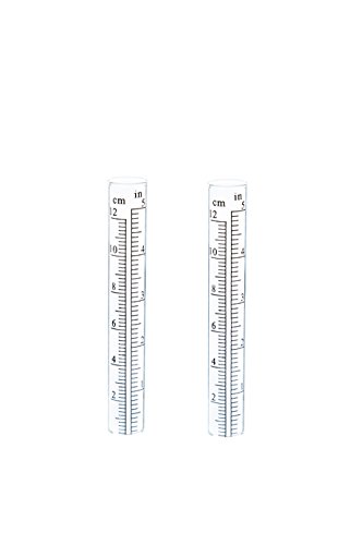 Evergreen Garden Glass Replacement Rain Gauge Tubes Maximum 5 Inches Measurement Set Of 2 #TOP1