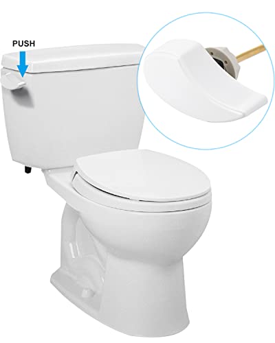 Hibbent 2 Pack Toilet Handle Tank Flush Lever Replacement Compatible With Totothu004-Cp Trip Lvr For St701, Cst854, Side Mount Toilet Flush Handle, Toilet Trip Lever, Toilet Repair Handle, White #TOP7