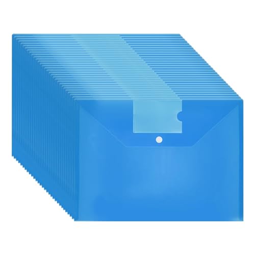 Chemise en plastique A4 à bouton pression robuste pour archivage durable
