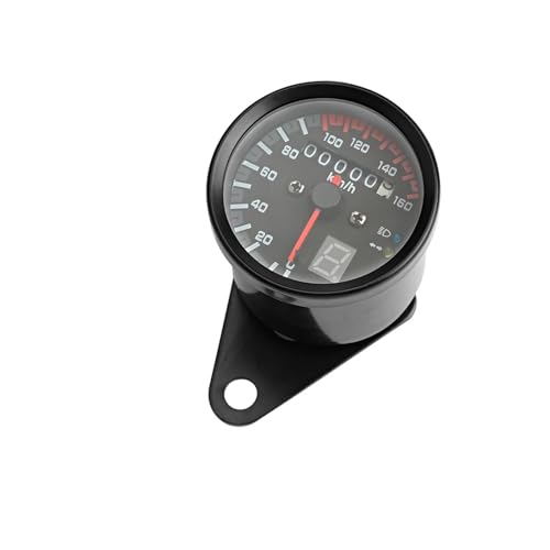 Compteur vitesse moto 12V et odomètre LED pour les virées nocturnes en cafe racer